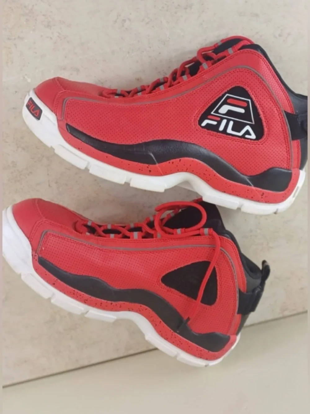 Fila Grant Hill 2 PDR Basketball Shoes Red Black White Men's - Picture 6 of 12